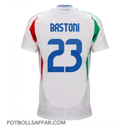 Italien Alessandro Bastoni #23 Bortatröja EM 2024 Kortärmad